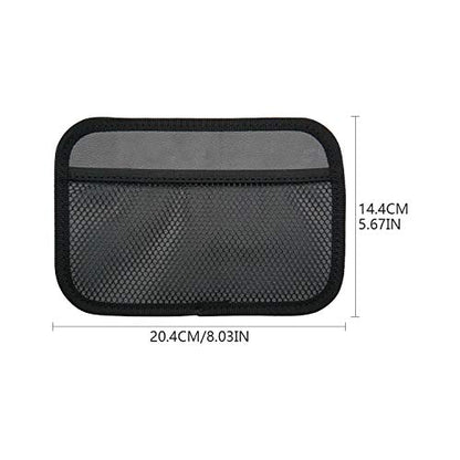 INNOLIFE Car Net Pocket Side Clutter Scattered Storage Phone Holder Strong Paste Organizer 8"x5.75"(2pcs L) - size: 2 Large