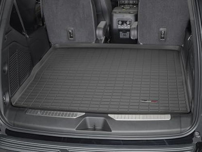 WeatherTech Cargo Trunk Liner for Cadillac Escalade-V, Escalade, Tahoe - Behind 2nd Row (401385), Black - color: Black