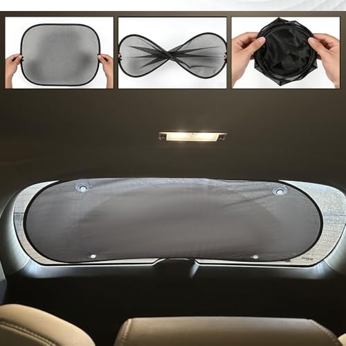 5PCS Set Car Window Shade, Car Sun Shade Side Window, Sunshine Glare & UV Rays Protection Sunshade with Suction Cup, Auto Sun Blocker Screen Accessories for All Season (1PCS/Rear Without Hole) - color: 1PCS/Rear Without Hole