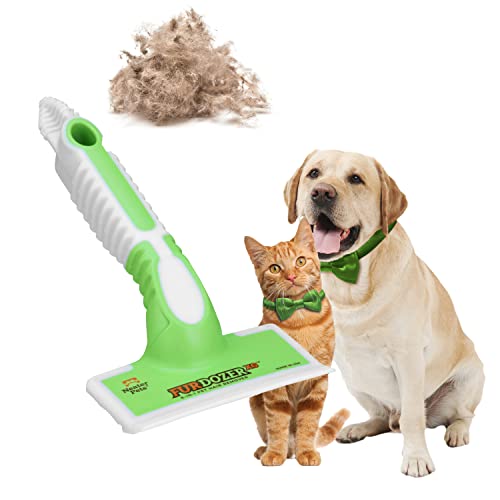 FurDozer Pet Hair Remover & Auto Detailing Tools - Cat & Dog Hair Remover for Carpets, Car Interiors, Couches, Bedding, & Pet Furniture (Green, X6) - color: Green, size: X6
