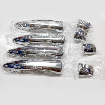 Chrome Exterior Door Handle Cover Trim for Nissan Altima Sentra 2020-2025 X-Trail T33 Rogue 2021-2024 Qashqai Accessories Decor (No Smart Key Holes) - style: No Smart Key Holes
