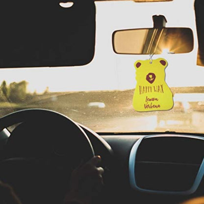 Happy Wax Relax and Refresh Mix Hanging Car Cub Air Fresheners Infused with Natural Essential Oils, 4 Ct. Variety Pack - Contains Calming Lavender, Fresh Cotton, Lemon, and Vanilla Sandalwood