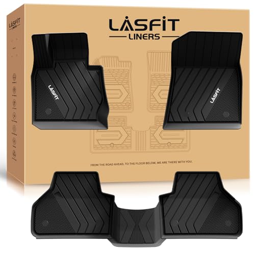 LASFIT Floor Mats Fit for BMW X3 2011-2017 & BMW X4 2015-2018 xDrive28i, xDrive28d, xDrive35i, M40i, Custom Fit TPE All Weather Waterproof Floor Liners Front & Rear Rows Car Mat, Black - size: 2) X3 2011-2017 | X4 2015-2018 | Floor Mats