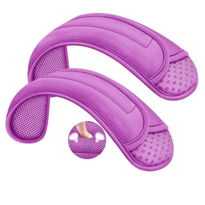 ZINZ 2-Pack Universal Shoulder Pad with Ultra Thick Cushion for Bag Luggage Bag Crossbody, Plus Long & Anti-Slip & Breathable,Purple - color: Purple