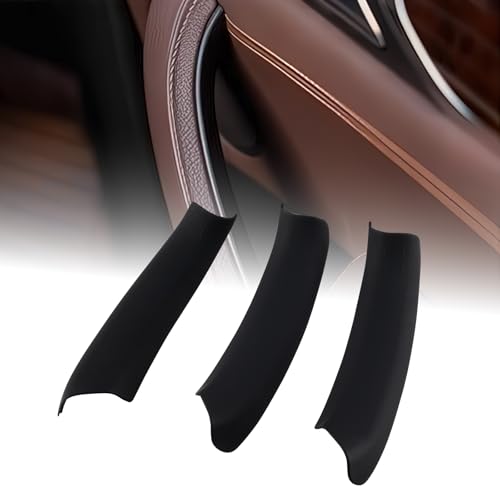 3PCS Black Pull Handle Covers Compatible for X3 F25 2010-2016 X4 F26 2014-2017 Left and Right Side Door Handle Interior - color: Black, size: 3PCS Left & Right Pull Handle