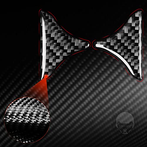 Real Carbon Fiber Center Armrest Water Cup Holder Divider Compartment Trim Panel Cover Interior Trim Sticker Cover Accessories Compatible with Benz CLA C117 2014-2018 GLA X156 2015-2019 Black - A - color: Center Armrest Water Cup Holder Divider Panel - a