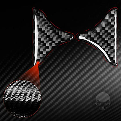 Real Carbon Fiber Center Armrest Water Cup Holder Divider Compartment Trim Panel Cover Interior Trim Sticker Cover Accessories Compatible with Benz CLA C117 2014-2018 GLA X156 2015-2019 Black - A - color: Center Armrest Water Cup Holder Divider Panel - a