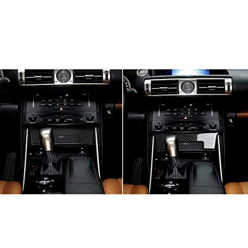 NVCNX Car Dashboard Dash Trim Cover Decal Compatible with Lexus IS250 2014 2015 / IS200t 2016 2017 / IS300 2016-2020 / IS350 2014-2020 Carbon Fiber Interior Trim Accessories Black - B - color: Dashboard Trim - B