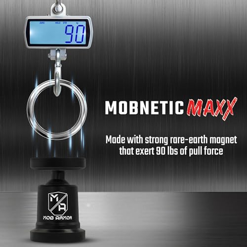 Mob Armor MobNetic Maxx - USA Assembled Magnetic Phone Holder for Car, Magnetic Car Phone Mount, 90-Degree Tilt, 360-Degree Rotation, Aluminum Metal, Compatible with iPhone & Android - Pink - color: Pink