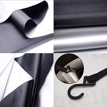 Half Car Cover All Weather Car Body Cover Sunshade Cover Snow Cover Waterproof Snowproof Universal 210D Oxford Fabric (Fit Sedan Length 176'' to 193'') - size: Fit Sedan Length 176'' to 193''
