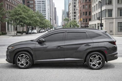 2022-2026 Tape-on Rain Guards for Hyundai Tucson Side Window Deflector Visors SE SEL N-Line XRT Limited Hybrid Durable Tinted Vent Shade 2023 2024 2025 - size: For Hyundai Tucson 2022-2026