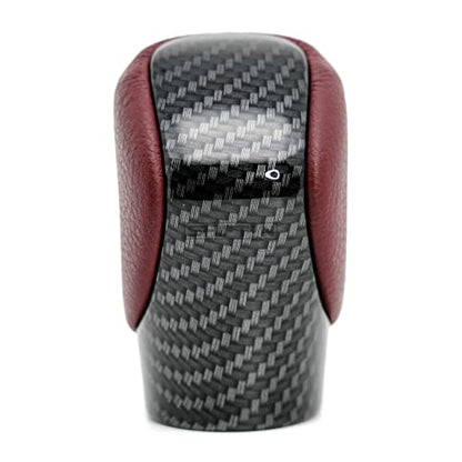 Gear Shift Knob Shifter for Lexus ES GS GX is NX RC RX 200t 300 350 3450h 450hL 350L (Rioja Red Rose/Carbon Fiber Pattern) - color: Rioja Red Rose / Carbon Fiber Pattern