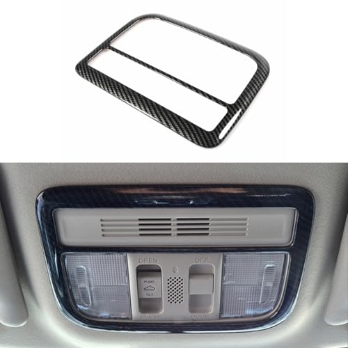 YINGTUU for Honda Civic Accessories 10th Gen 2016 2017 2018 2019 2020 2021 Car Front Reading Light Decorative Frame Sticker Carbon Fiber Pattern - color: Car Front Seat Reading Light Trim