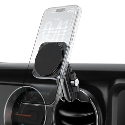 OQTIQ Car Phone Holder for Jeep Wrangler JL 2018–2023 & Gladiator JT 2020–2023 [5000Gs Magnetic Vent Mount], Heavy-Duty, 360° Adjustable, Compatible with iPhone 12–17, Samsung Galaxy, Pixel