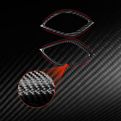 Trim Central Console Side Vent Frame Car Stickers Decals Compatible with Hyundai Genesis Coupe 2013 2014 2015 2016 Interior Accessories Real Carbon Fiber - color: Central Vent
