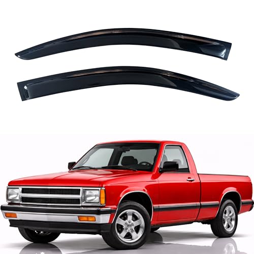 KPY Rain Guards Fit for 1982–1990 Chevrolet S10/GMC S15, 1983-1994 S10 Blazer/S15 Jimmy, Out-Channel Window Visors Vent Wind Deflectors 2PC, 1985-2005 Chevy Astro/GMC Safari, 1991-1993 GMC Sonoma - size: 1982-1990 S10/S15 & 1985-2005 Astro/Safari