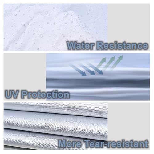 Car Cover Fit for 206-215 inches Length Full-Size SUV Waterproof All Weather Outdoor Full Cover Rain Sun UV Protection Side Door Zipper Dirtproof Scratch Resistant Breathable Dustproof - size: YXXL: Fit 206-215 inches Full-size SUV