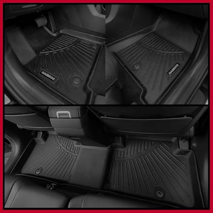Naibeve Floor Mats for 2020-2025 BMW X6 M/M50i/sDrive40i/xDrive40i G06 - All Weather Custom Fit for BMW X6 Floor Mats & Cargo Mats & Backrest Mat Accessories - size: X6 2020-2025 Full Set