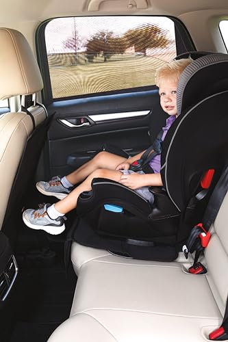 Nuby Car Seat Sunshade for Vehicle Window | 2 Pack| Breathable Mesh Fabric | Full Window Function for Fresh Air Flow | Blocks Sun Rays, Bugs, and Cools Car |Black - style: Window Mesh Shade