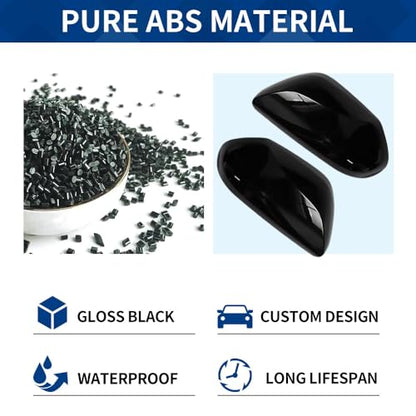 Side Mirror Cover Compatible with Toyota (Camry 2018-2025, OEM Style-Gloss Black) - size: Oem Style-gloss Black