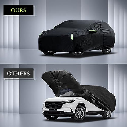 Car Cover Custom Fit for Honda CRV 1997-2026, Toyota RAV4 2006-2026, Waterproof All Weather for Automobiles Full Exterior Cover Rain Sun Snow Protector with Door Zipper - size: Custom Fit Honda Crv Toyota Rav4
