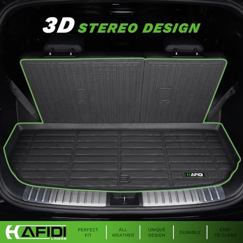 HAFIDI® Floor Mats & Cargo Liner & Seatback Cargo Set for 2024 2025 2026 Chevy Traverse 7 Seats & 2025 2026 Buick Enclave & 2024-2026 GMC Acadia 7 Seats (Not for 2024 Traverse Limited) - style: 1) For Enclave 2025 2026 & Chevy Traverse 2024-2026 Full Set