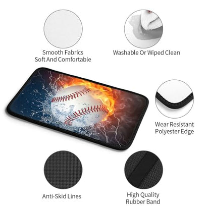 Baseball Auto Center Console Cover Universal Car Armrest Pad Waterproof Women Men Automotive Interior Accessories for Most Vehicle SUV - color: Baseball