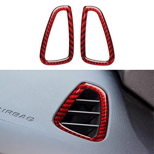 Car Sticker Carbon Fiber Decal Interior Trim Cover for Chevrolet Camaro ZL1 2016 2017 2018 2019 2020 2021 2022 2023 Accessories （Air Conditioner Outlet） - color: Air Conditioner Outlet