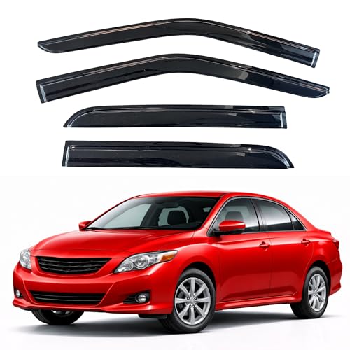 KPY Rain Guards Fit for 2003-2008 Toyota Corolla, Out-Channel Window Visors Vent Wind Deflectors 4PC, Car Accessories for 03-08 Corolla - size: 2003-2008 Corolla