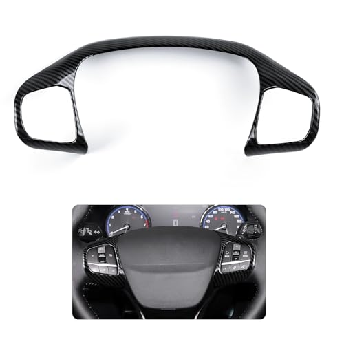 Car Carbon Fiber Sticker Decal Cover Interior Trim Decoration for Ford Bronco Sport 2021 2022 2023 2024 2025 Accessories - color: Wheel