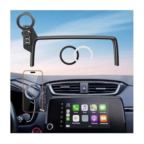Car Phone Holder for Honda CRV CR-V 2022 2021 2020 2019 2018 2017 (Only for 5/7-Inch Screen) 360° Rotation Magnetic Cell Phone Mount, Compatible with Magsafe, Does Not Affect Air Vent - style: Fit for 2017-2022 CRV, 5/7-Inch