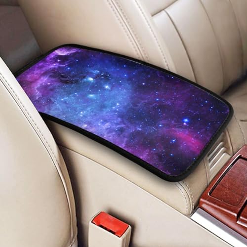 Galaxy Auto Center Console Cover Universal Car Armrest Pad Waterproof Women Men Automotive Interior Accessories for Most Vehicle SUV - color: Galaxy