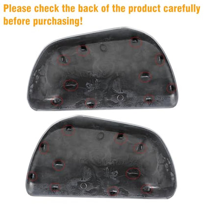 Moonlinks 1Pair Compatible with 2012 2013 2014 2015 2016 2017 2018 2019 2020 Toyota Sienna Mirror Cover Replacement, White Left Driver Side&Right Passenger Side Door Rearview Side Clip-on Mirror Cap - color: Pair White