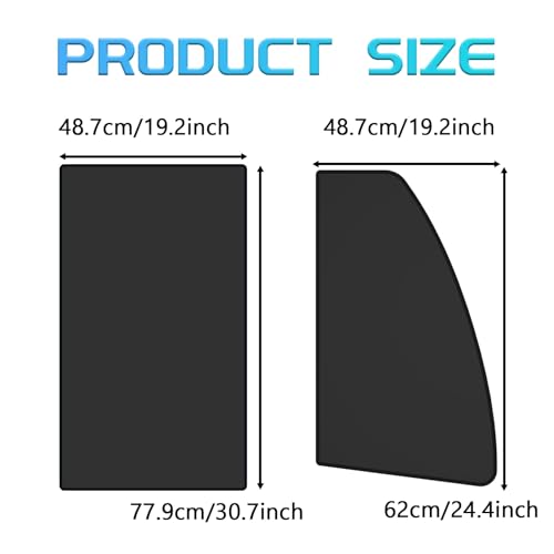 Car Window Shades 4PCS Car Window Curtains Covers for Baby and Privacy, Side Window Sun Shade Front Side & Rear Glass Curtains 99% UV Protection Magnetic Retractable Fordable Removable Tint - size: Front Side & Rear Window