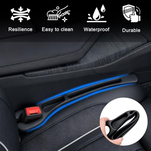 Car Seat Gap Filler Organizer 2 PCS Black Universal Seat Gap Plug Blocker Anti-Drop Console Catcher Phone Keys Storage for Car Truck SUV Auto Accessories Style3 - size: Style 3