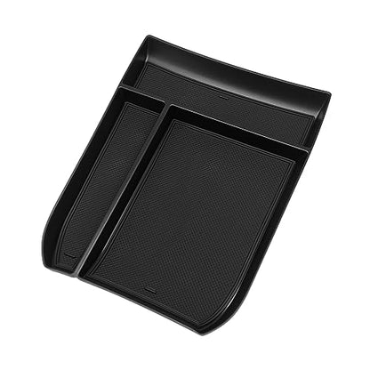 Muslogy for Palisade 2023 2024 Lower Center Console Organizer Storage Tray Interior Accessories ABS Material Compatible with Hyundai Palisade 2021 2022-2024 (Black) - size: 21-25 Palisade Console Organizer