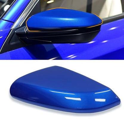 Moonlinks Compatible with 2016-2021 Honda Civic Driver Side Mirror Cover Replacement,Aegean Blue Metallic for 10th Gen Civic,2019-2022 Insight,Left Side Door Rearview Mirror Cap Trim(1PC) - size: 10th-left Blue