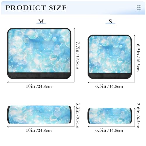 Bolaz Blue Bubble Car Seat Strap Pads Seatbelt Covers Cushion Shoulder Strap Pads for Adults Soft 2Pcs - color: Blue Bubble, size: Medium