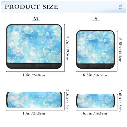 Bolaz Blue Bubble Car Seat Strap Pads Seatbelt Covers Cushion Shoulder Strap Pads for Adults Soft 2Pcs - color: Blue Bubble, size: Medium