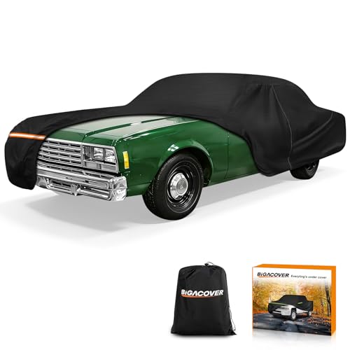 Car Cover Custom for Chevy Impala 1977-1985 2/4 Door, Waterproof 420D Oxford Cloth and Cotton Cover Outdoor Full Car Covers with Zipper Windproof Heavy Duty All Weather Protection - size: for Chevy Impala 1977-1985