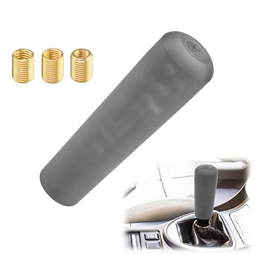 EZAUTO WRAP Black Shift Knob Stick Frosted Matte Crystal Bubble Long Throw Gear Shifter 15cm - color: Matte Black, size: 15cm