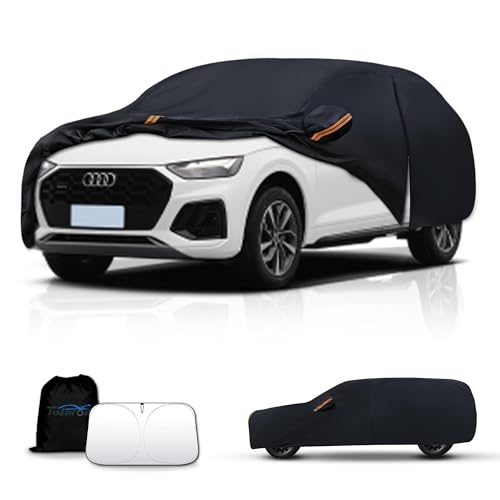 Waterproof Car Cover All-Weather,Full Exterior Automobiles Cover for SUV 182-190 inch Universal Fit Toyota RAV4, Honda CRV, Tesla Model Y, Audi Q5, Chevrolet Equinox, Nissan Rogue etc. - size: Fit Suv Jeep Length 182-190 Inch(yl)