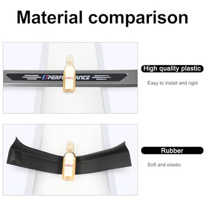 4PCS Door Sill Protector Compatible with BMW 2019-2025 2026 X5 G05 Accessories Carbon Fiber Texture ABS Plastic Material Auto Door Entry Guards