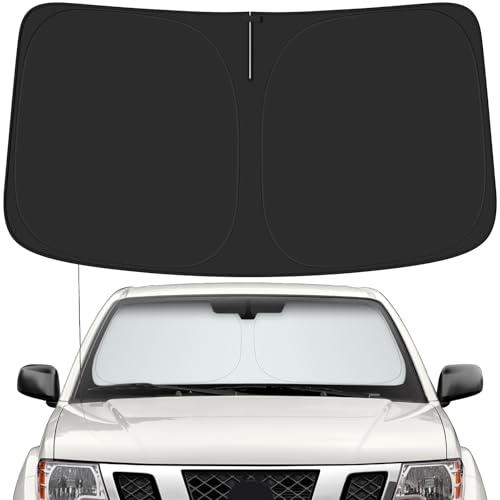 Car Windshield Sun Shade for Nissan 2005-2021 Frontier Accessories (OEM Design) Reflective Foldable Heat Insulation Sunshade for Ultimate Protection - size: for Nissan 2005-2021 Frontier
