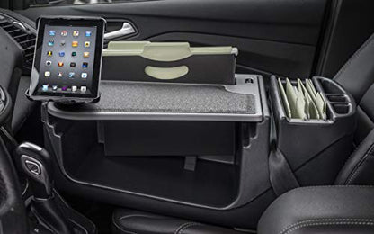 AutoExec AE-FMEF-TAB-GT Efficiency FileMaster Car Desk for Your Vehicle Workstation and Mobile Office, with Tablet Mount - color: Grey, style: Desk, Tablet Mount