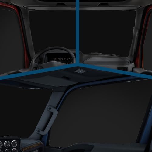 Side Window Sun Shade for International Lonestar LT MV Series 2018-2026, Custom Fit 210T Reflective Sunshade for Semi Truck, 6-Layer Heat Insulation Privacy Protector,2PCS - size: International Lonestar / LT / MV Series 2018-2026