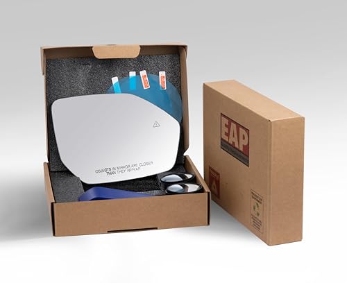 EAP Passenger Side Mirror Glass Compatible with Hyundai Palisade 2022-2025, Heated with Blind Spot, 87611S8200 87611S8220 - color: Passenger - Heated + Blind Spot 22-25