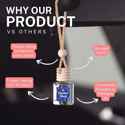 C&E Craft Co Hanging Car Air Freshener Diffuser 2 Pack, Long Lasting Fragrance Oil Car Freshener, Glass Bottle Auto Air Freshener, Made in USA (Honeysuckle Bloom) - size: 34 Fl Oz (Pack of 2)