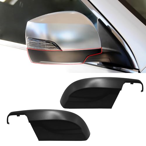 Yumzeco 2PCS Compatible with Subaru Mirror Bottom Cover Forester/Crosstrek/Legacy/Outback/Impreza, Replace for 91054AJ230/91054AJ220 Driver Passenger Side Mirror Lower Cover Replacement - color: Mirror Bottom Cover, size: 1 Pair (LH+RH)