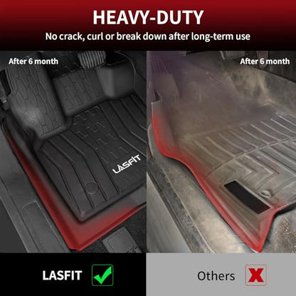 LASFIT Floor Mats Fit for Lincoln Continental 2020 2019 2018 2017, All Weather Floor Liner TPE Custom Fit Car Mats for Lincoln Continental 1st & 2nd Row Rubber Mats, Black,Tasteless - size: 2017-2020|For Lincoln Continental|Floor Mats